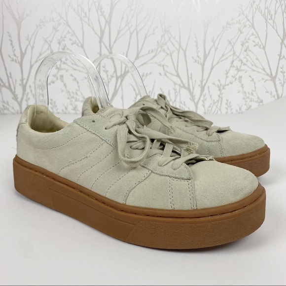 ZARA Suede Leather Upper Platform Fashion Sneaker 10 - Picture 11 of 13